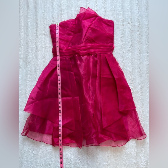 Ruby Rox Pink Strapless dress sz 9 - Picture 7 of 8